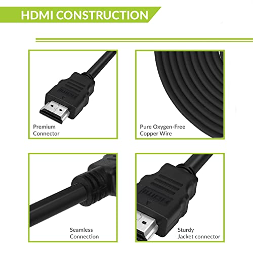 TIZUM כבלים HDMI במהירות גבוהה/כבל Ethernet תואם ל- PS5, Xbox Series X, iPad Air, Fire TV, כבל USB C,