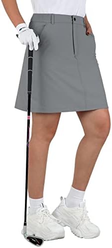 Anivivo Golf's Golf Skorts חצאיות בגודל 18 טיולים חיצוניים קז'זים מזדמנים עם כיסי רוכסן חצאיות מהירות