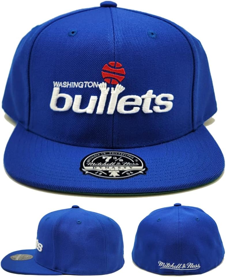 מיטשל ונס וושינגטון כדורים שושלת חדשה מצוידת רטרו כחול כובע כובע כובע 7 1/2