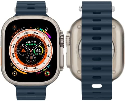 רצועת האוקיאנוס של H&S עבור פס שעון Apple 44 ממ 38 ממ 45 ממ 40 ממ 49 ממ 41 ממ 42 ממ, לסדרת Apple Watch
