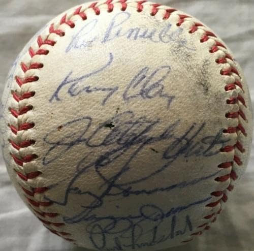 1978 Yankees WS צוות חתום על בייסבול יוגי BERRA GOSSAGE Catfish Hunter JSA - חתימות בייסבול