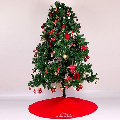שנג הונג 48 אינץ 'עץ חג המולד לא ארוג חצאית בד חג המולד חצאיות עץ עץ חג המולד קישוטי מסיבות חג חג המולד