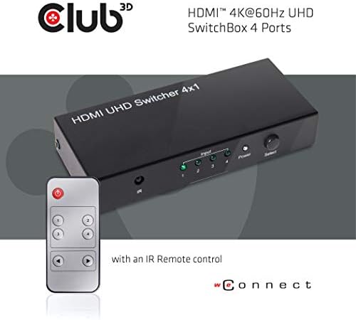 HDMI 4K60Hz 2.0 UHD Switchbox 4 יציאות