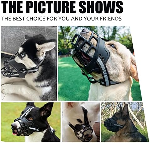 פסקי פוזלי כלבים, 2023 משודרגים לסל רפלקטיבי לוע רך נושם לוע לרך נגד נשיכה, נביחות ולעיסה