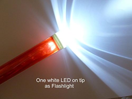 דיסקפרו, אור שרביט תנועה בגודל 14.5 אינץ ', 18 LED אדום עם שני מצבים מהבהבים, בתוספת LED 1 לבן על קצה,