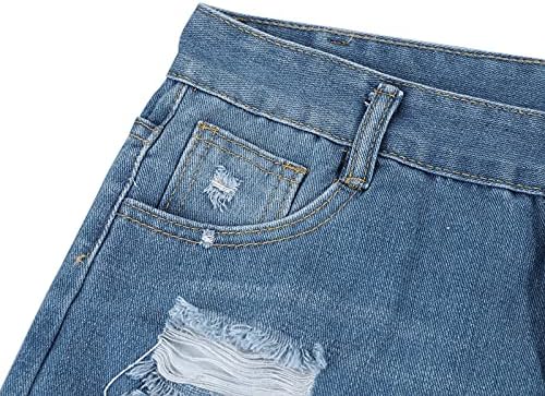 מכנסי זיעה קצרים נשים מכוונות נשים חור דקיקות של מכנסיים סקסיים מכנסיים המותניים מכנסיים קצרים ג'ינס