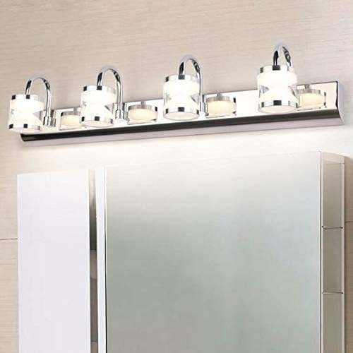 מנורות 9 וואט לד 2835 פמוטים קיר מראת איפור גוף תאורה קדמי מודרני חדר אמבטיה מנורת קריסטל טבע לבן