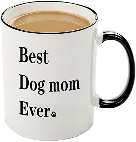 מצחיק כלב אמא מתנות-הטוב ביותר כלב אמא אי פעם קפה ספל, כלב מאהב מתנות לנשים,כלב בעל הצלת מתנה 11 עוז