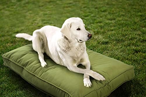 Sunbrella מיטת כלבים דו צדדית למקורה/חיצונית, כיסוי רחיץ והוכחת לחיצה, מחצלת חיות מחמד למוצרי רב תכליתי,
