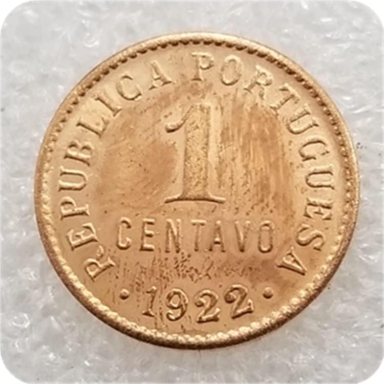 מלאכות עתיקות פורטוגל 1921,1922 פורטוגל 1 סנטאבו דולר כסף