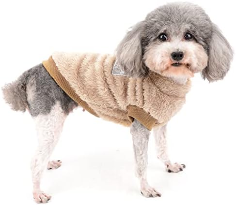 רנפי כלב קטן אפוד סוודר פליס לבנים מעיל סוודר בנות עם טבעת D סווטשירט חם בחורף בגדי חיות מחמד רכים בגדי