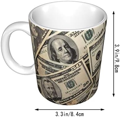 קרמיקה קפה ספל ארהב כסף דולרים חם קקאו תה מצחיק קרמיקה כוס עם ידית עבור משרד בית חידוש מתנת יום הולדת