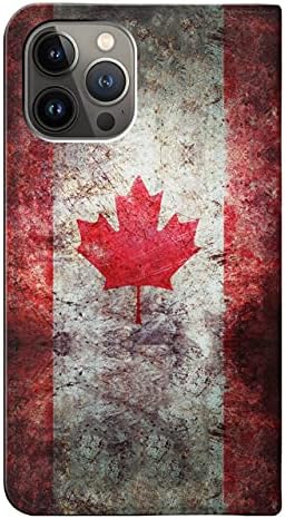 רוא2490 קנדה עלה אדר דגל מרקם עור מפוצל להעיף מקרה כיסוי לאייפון 13 פרו
