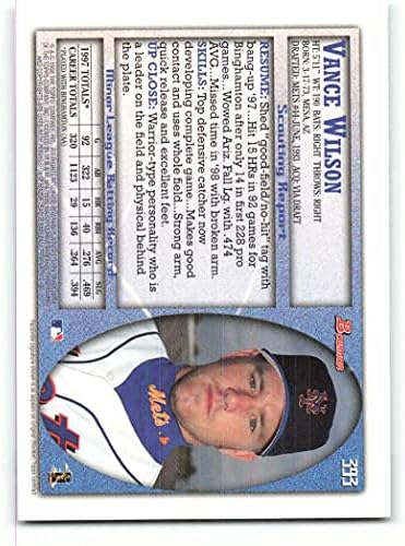 בייסבול MLB 1998 Bowman 393 Vance Wilson NM RC Rookie Mets