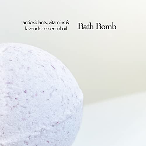 טבעי לבנדר אמבט מתנה סט על ידי אוינטה בוטניקה, ערכת כולל עתיק ים מלח לשפשף, התחדשות אמבטיה פצצה,פילינג