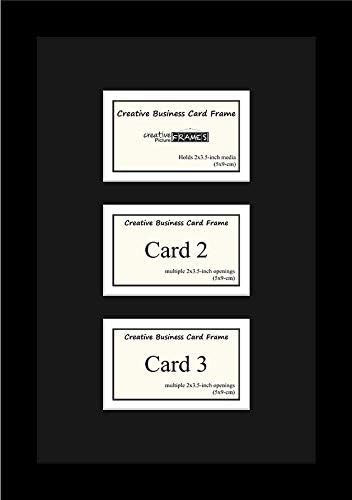 מסגרות תמונה יצירתיות 6-2 x 3.5 פתיחת מסגרת כרטיס ביקור שחור עם מחצלת 8 x 22 שחור לבן-שחור, מסגרת, קולב