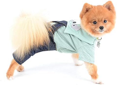 תלבושות של כלבים סלמאי לכלבים קטנים ילד ילדה קיץ דביבון חמוד חולצות ג'ינס מכנסיים סרבלים סרבלים ביגוד