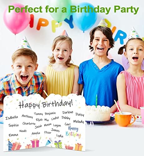 נייר כרטיס יום הולדת ג ' מבו, ספר אורחים ענק כרטיסי יום הולדת שמח לילדים מתנות כרטיס ברכה אספקת קישוטים