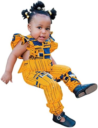 תלבושות ילדה בגודל 6 בנות תינוקות בסגנון שרוול מסורתי שרוול מסורתי סרבל אפריקני פעוט שזוף תינוקת רומפר