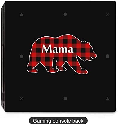 מאמא משובצת דוב PVC מדבקת מדבקת מדבקת עור מדבקת לבקר PS4 Pro/PS4 Slim Slim