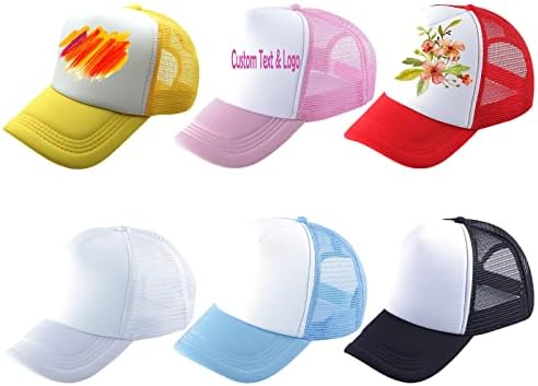 6 חבילות סובלימציה חסמים כובע משאיות קיץ כובע כובע ריק כובע בייסבול מותאם אישית להדפסת DIY מותאם אישית