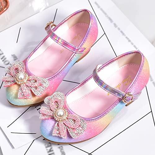 נעלי ילדים עם יהלום סנדלים מבריקים נעלי נסיכה קשת עקבים גבוהה מראים נעלי נסיכה נעלי שמלה נעליים