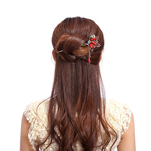 לעומת שנה קודמת אופנה ארוך שיער דקור סיני מסורתי סגנון נשים בנות שיער מקל סיכת ראש שיער ביצוע אבזר עם