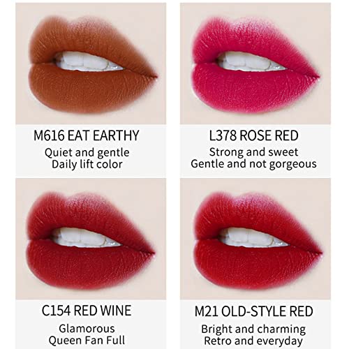 ליפ גלוס מאטס מאטס שפתון קטיפה אדום סין אדום שפתון 10 צבעים איפור מתאים לכל סוג עור צבע שינוי גלוס בסיס
