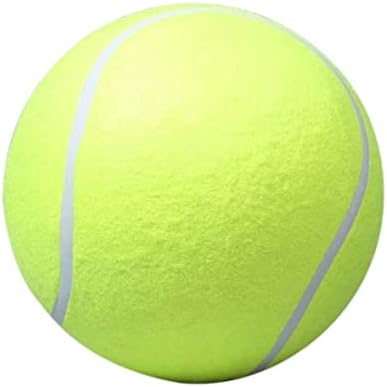 JORZER 9.5 אינץ 'כדור טניס כלב גדול צעצוע מחמד ספורט חיצוני מצחיק עם ניפוח מחט, כדור טניס לחיות מחמד