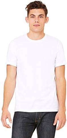תוצר של המותג בלה + קנבס יוניסקס ג'רזי חולצת שרוול קצר - לבן - לבן - L -