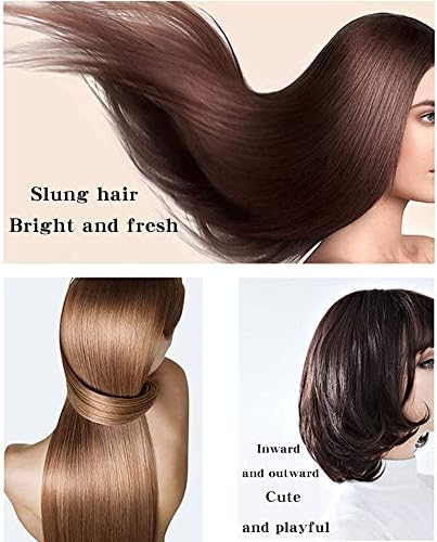Wpyyi קרמיקה שלילית יון שיער יישור מסרק שימוש כפול-שימוש ישר ומסלל שיער שיער יוני עקרון מברשת שיער מהיר