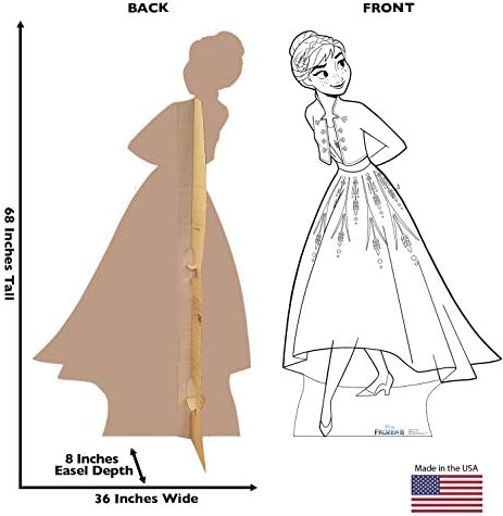 גרפיקה מתקדמת צבע לי אנה גודל חיים סטנדאפ מגזרת קרטון - קפוא של דיסני 2