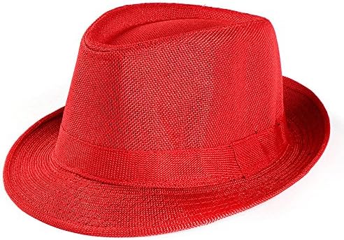 גנגסטר כובע חוף סאן פדורה פנמה קש, כובע ג'אז כובע כובעים טרילבי כובע סונה כובע צבע אחיד גברים נשים הגנה