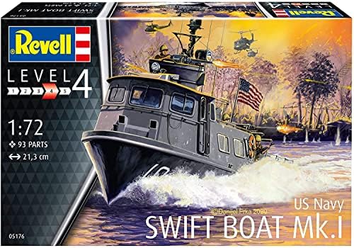 רוול 05176 סירת סוויפט של חיל הים האמריקני.אני 1: 72 סולם שלא נבנה / לא צבוע פלסטיק דגם קיט