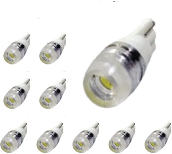 JTech 10x T10 194 168 2825 W5W 1.5W עדשת PIR LED נורת מכונית לבנה סופר בהירה סופר