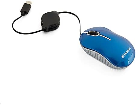 מחשב אופטי קווי מילולי מיני עכבר-תקע ומשחק עכבר נסיעות – כחול 70746