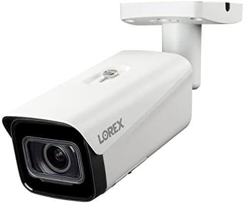 Lorex Indoor/חיצוני 4K Ultra HD Cullet מצלמת אבטחה עם עדשה משתנה, זום אופטי 4x, עמידה בפני וונדל, מיפוי