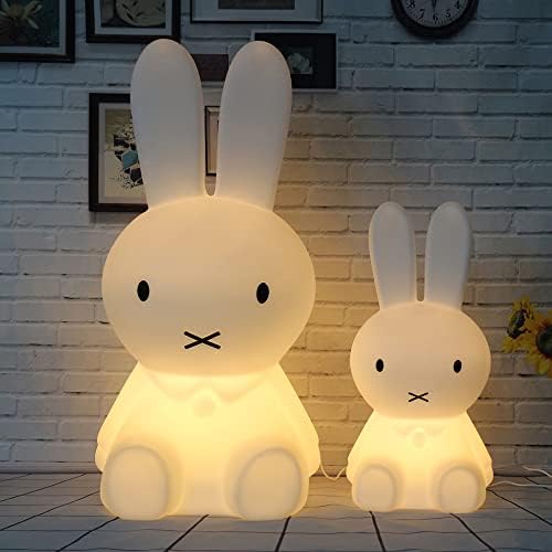 יודה אור לילה לילדים ארנב חמוד ייחודי-אור ארנב ארנב מיפי לילדים, צבעי קוואי למנורת ארנב,16 אורות לד