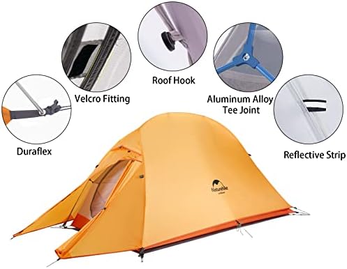 1 אדם קל משקל תרמילאים אוהל עם טביעת רגל-כיפת קמפינג טיולים עמיד למים תרמיל אוהלים
