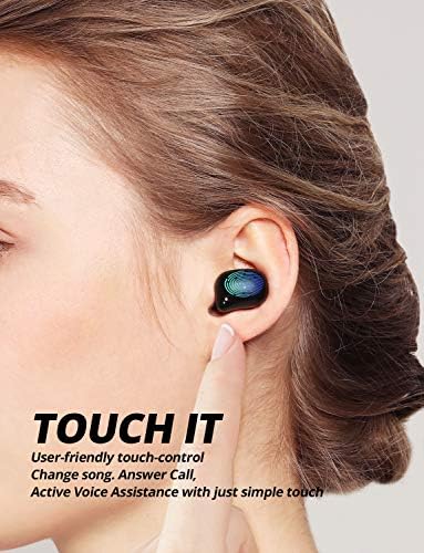 Bluedio Mini אוזניות אלחוטיות באוזניות אוזניות משקל קלות באוזן מיקרופון מובנה אוזניות אלחוטיות, T ELF