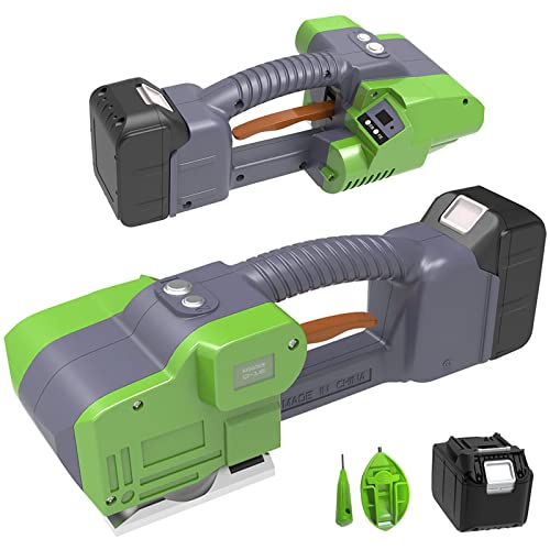 מכונת רצועה חשמלית Goyojo עם סוללה המופעלת על סוללה לרצועת PP/PET 9-16 ממ 500-3800N ריתך/אריזה/חתך לאריזה/משלוח/אחסון