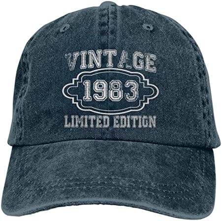 40 שנים בציר 1983 מהדורה מוגבלת כובע למבוגרים 40 יום הולדת אבא כובעי גברים כובע