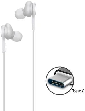 Ellogear 2020 אוזניות אוזניות USB C עבור סמסונג גלקסי S21, הערה 10, Galaxy S10, S9 Plus, S10E - מעוצב