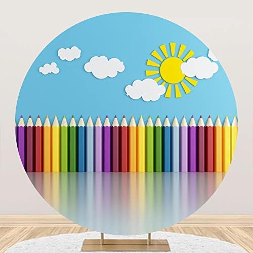 באוצ ' יקו 9 * 6 רגל ויניל רקע חדר ילדים עיצוב פנים צילום רקע עפרון שמש עננים כחול רקע פעילות גן ילדים