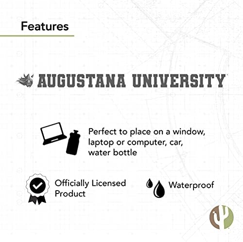אוניברסיטת אוגוסטנה וויקינגים שם לוגו ויניל מדבקות נייד מחשב נייד בקבוק מים.