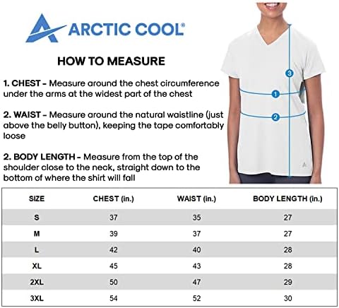 הארקטי מגניב נשים של מיידי קירור לחות הפתילה ביצועים עד 50 + קצר שרוול אימון חולצה