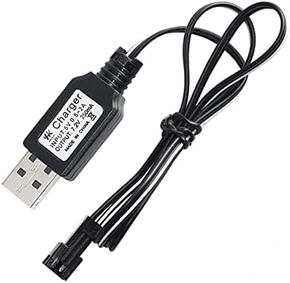 כבל מטען כוח USB 7.2V פלט 250mA פלט NI-CD NI-MH סוללה חבילת, מטען SM 2P, כבל טעינה USB SM 2P, עבור מכוניות