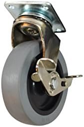 גלגל הגלגיל FR עם צלחת עליונה מסתובבת בקוטר גלגל 3 אינץ 'עם בלם נעילה