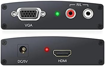 מחברים MINI VGA ל- HDMI 1.3 אות שמע אנלוגי לממיר דיגיטלי תמיכה בציוד פלט וידאו מתאם 1080p - ציוד פלט