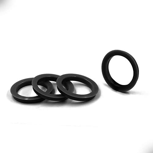חלקי אביזרי גלגלים סט של 4 טבעת מרכזית טבעת 67 ממ OD עד 63.1 ממ מזהה רכזת, פוליקרבונט שחור